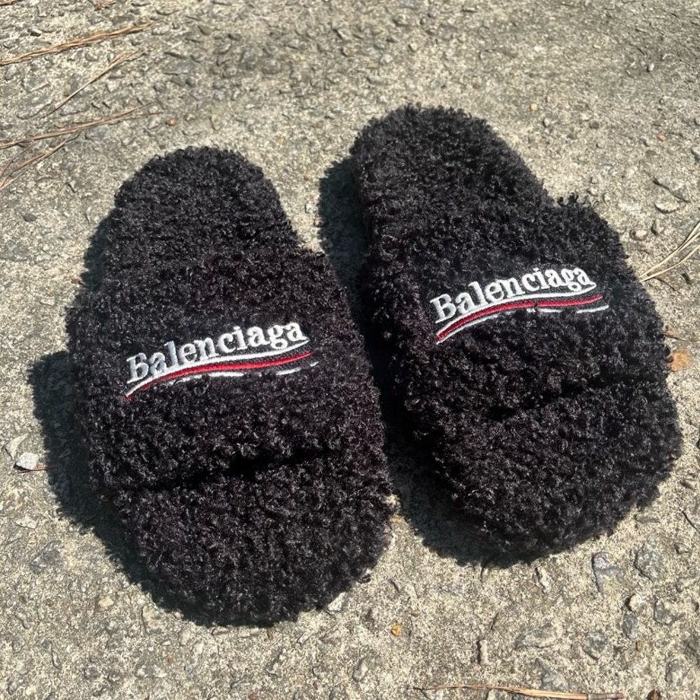 Balenciaga Fur Slippers